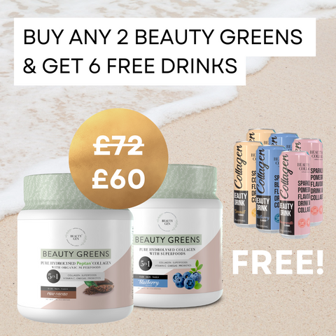 Buy any 2 Beauty Greens and get 6 free drinks