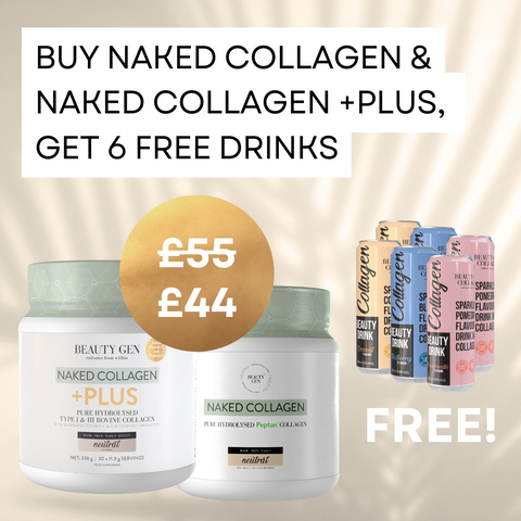 Naked Collagen & Naked Collagen Plus and get 6 free drinks